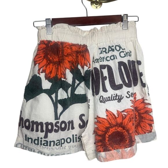 Junk Shop Jaded Sunflower Shorts NWT O/S - Picture 4 of 7
